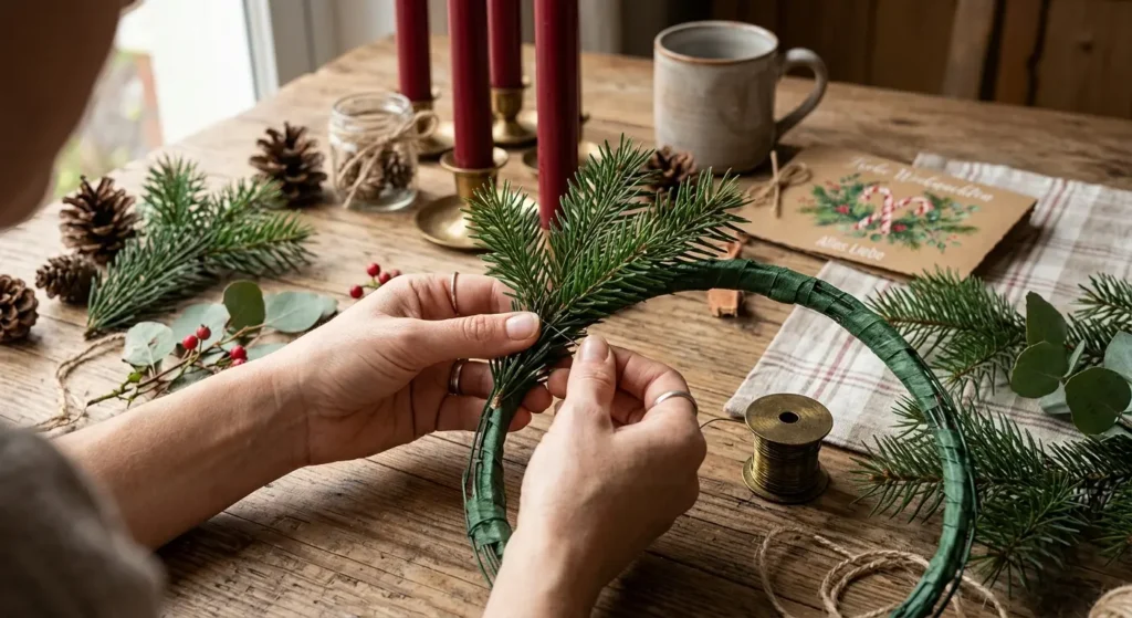 Adventskranz selbst gestalten